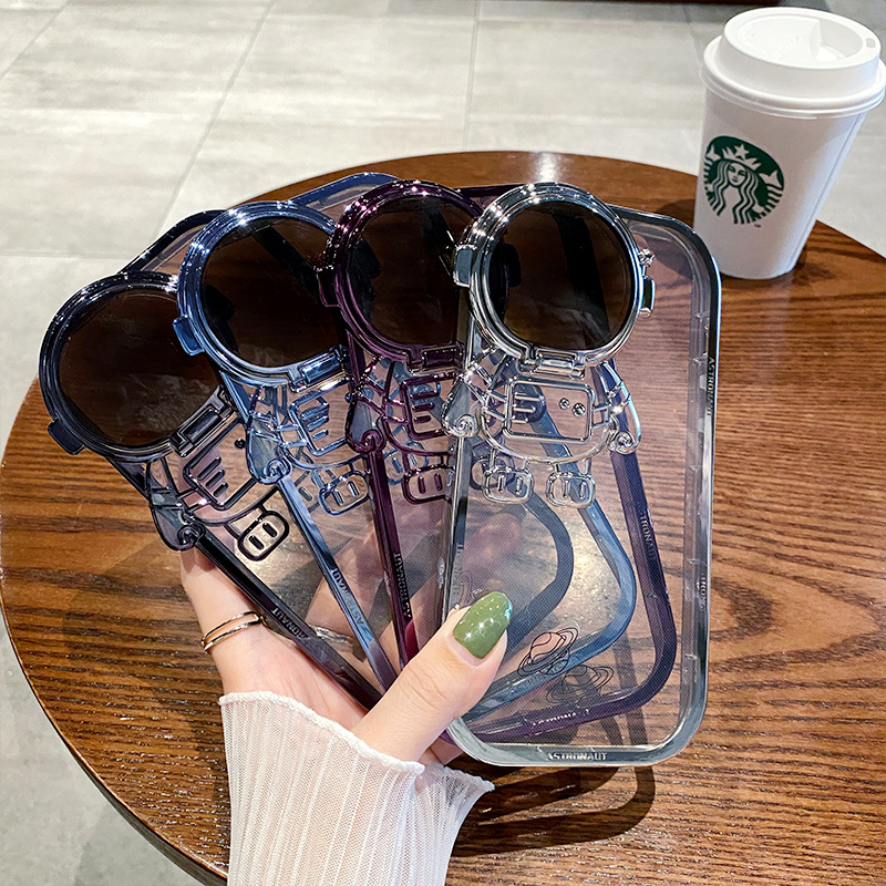 Glitter Astronaut Camera Stand Phone Case - Image 6