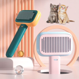 One-Click Pet Grooming Brush