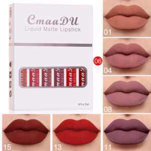 6-Piece Waterproof Matte Lipstick Set