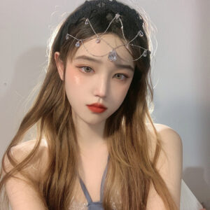 Water Drop Gem Hair Jewelry Mask Jewelry