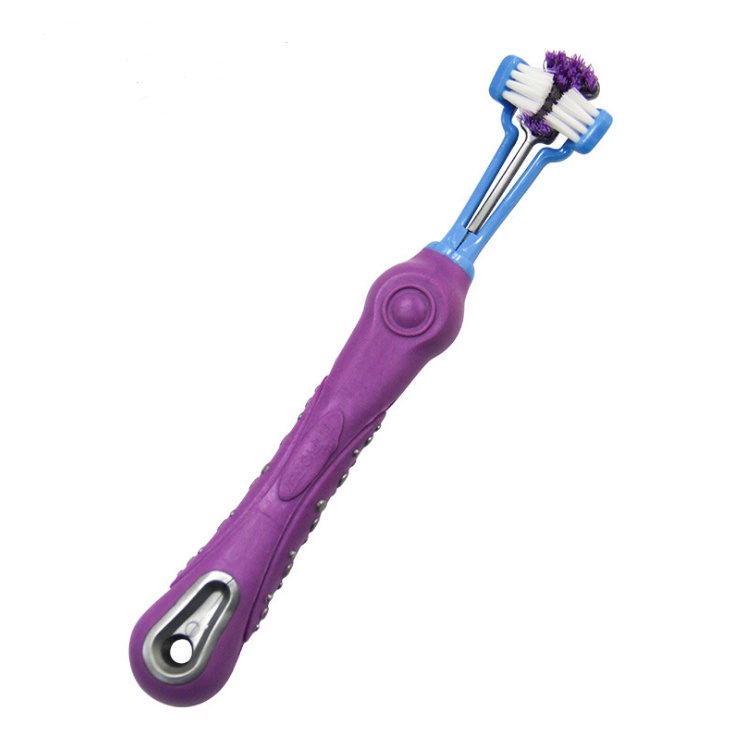 Three Sided Pet Toothbrush For Teeth Care - Image 2