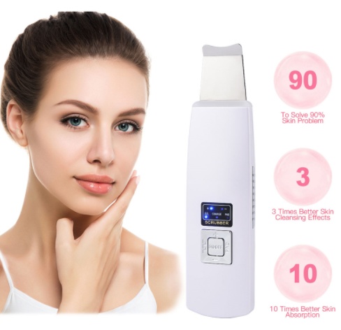 Ultrasonic Skin Scrubber Face Cleanser