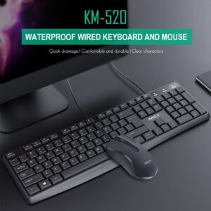 KM-520 Wired Keyboard And Mouse