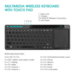 RGB Backlit Keyboard With Touchpad