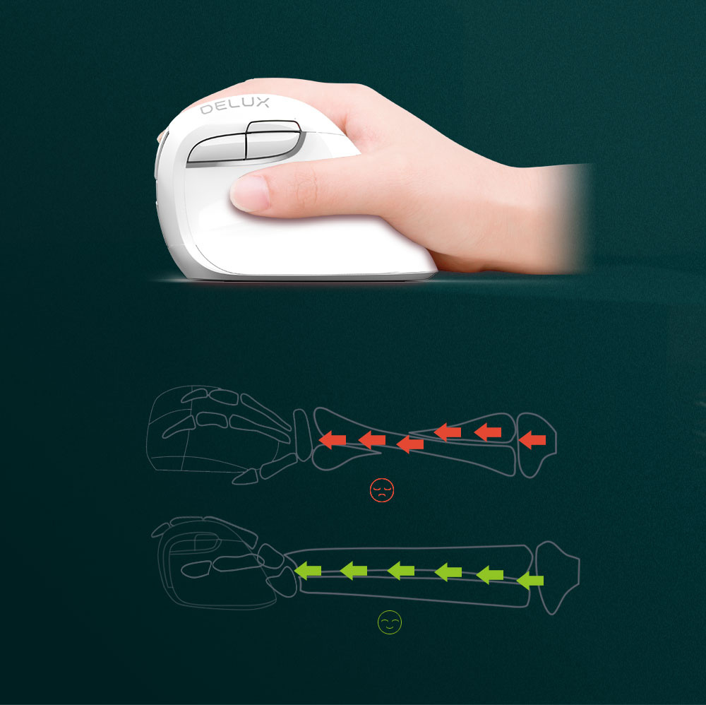 Colorful Mini Wireless Vertical Mouse - Image 5