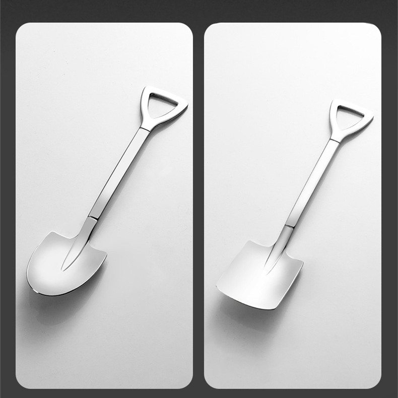 Stainless Steel Spade Creative Dessert Spoon - Image 5