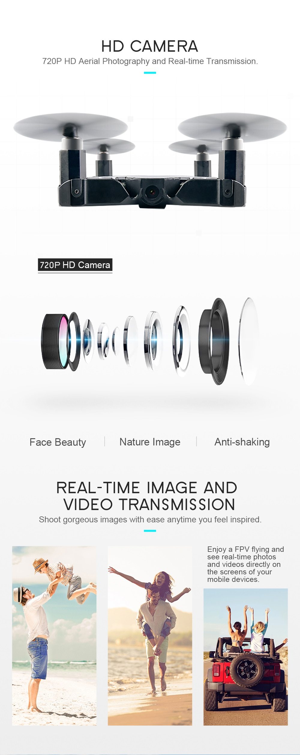 Wifi FPV Selfie Drone 720P Camera Automatic - Image 8