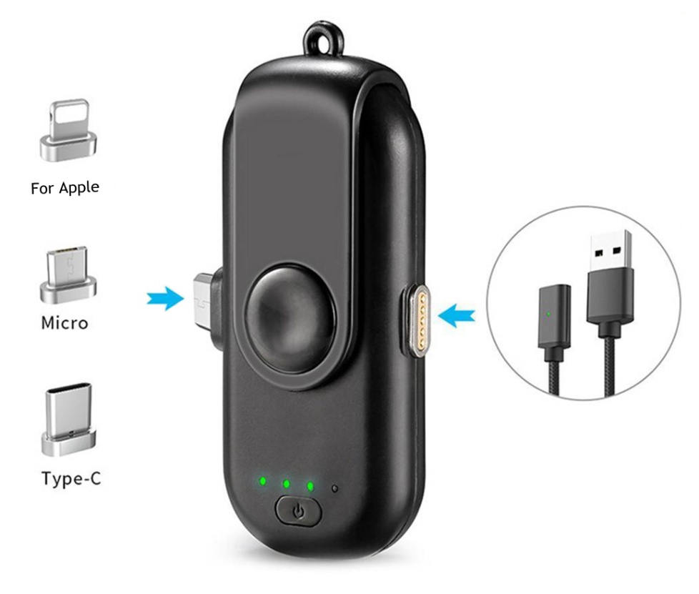 ABS Black Portable Charger - Image 7