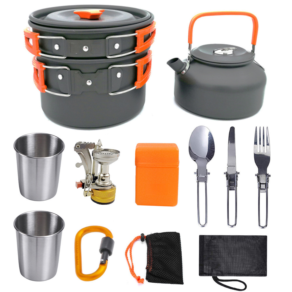 Camping Cookware Kit Outdoor Cooking - Image 4