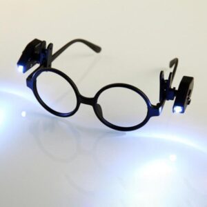 Mini LED Flashlight Glasses Light