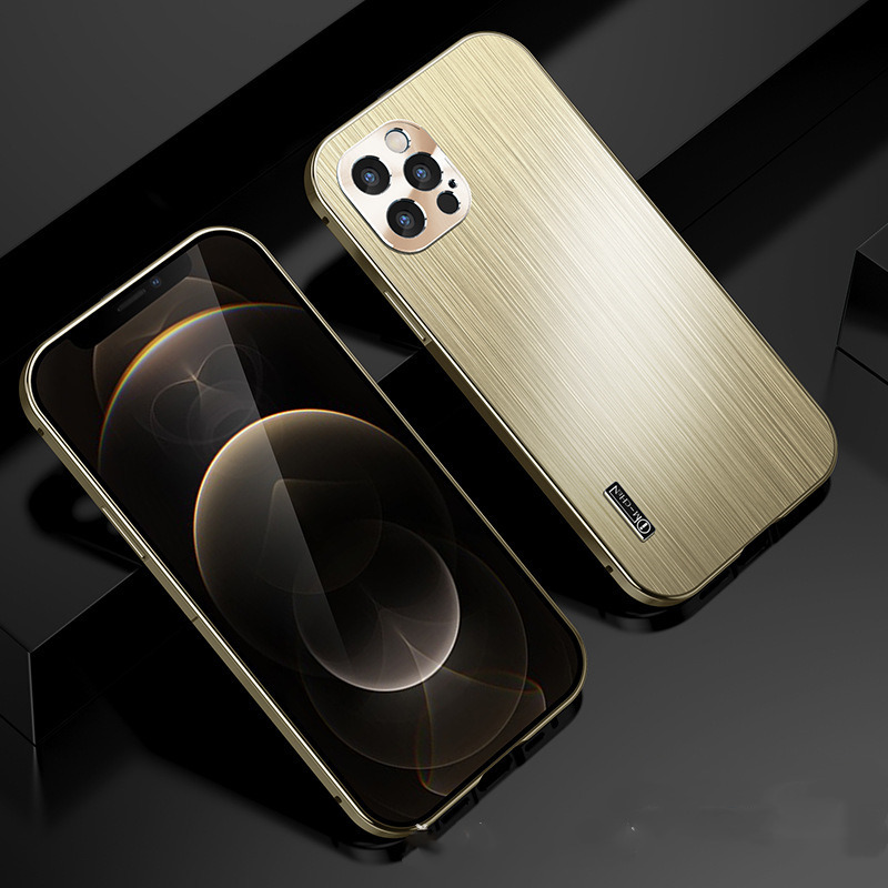 Suitable For All Inclusive Metal Shatter Resistant Brushed Sleeves For Mobile Phone Cases - Image 4