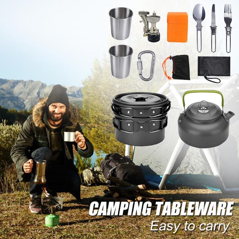 Camping Cookware Kit Outdoor Cooking - Image 2