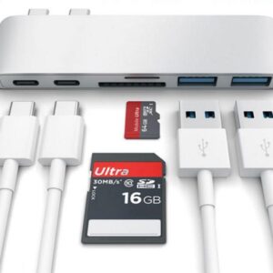 USB Type C Hub to TF SD Card Reader