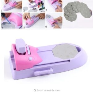 Diy draagbare nail printer art