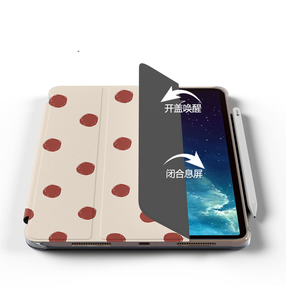 Flip Tri-Fold Pen Tray Silicone Tablet Case - Image 4