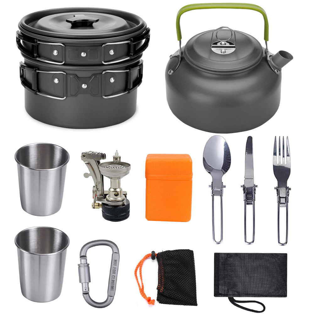 Camping Cookware Kit Outdoor Cooking - Image 8