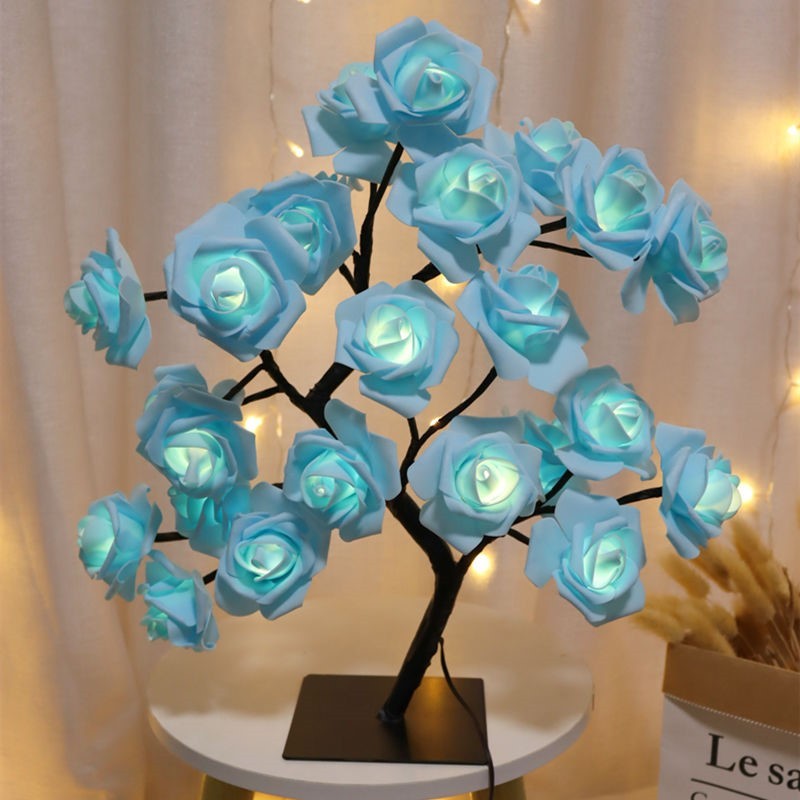 Bedroom Room Rose Tree Lamp Decoration - Image 9