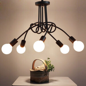 Iron Art Creative Minimalist Ceiling Lamp