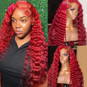 Red Deep Wave Human Hair