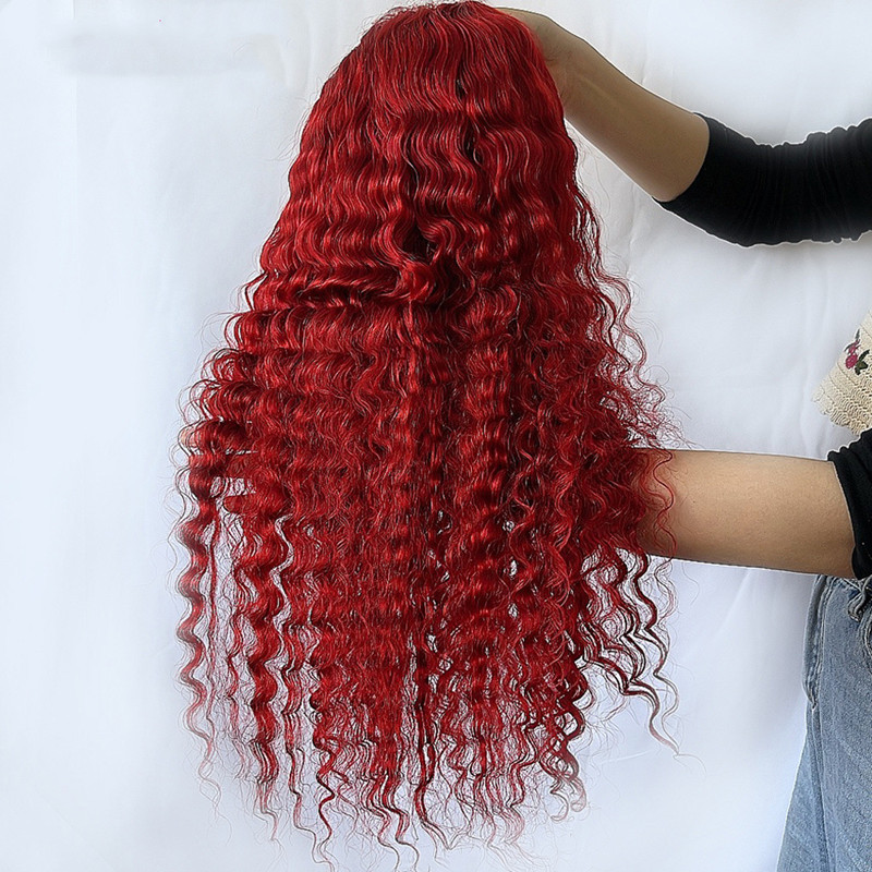 Red Deep Wave Human Hair - Image 5