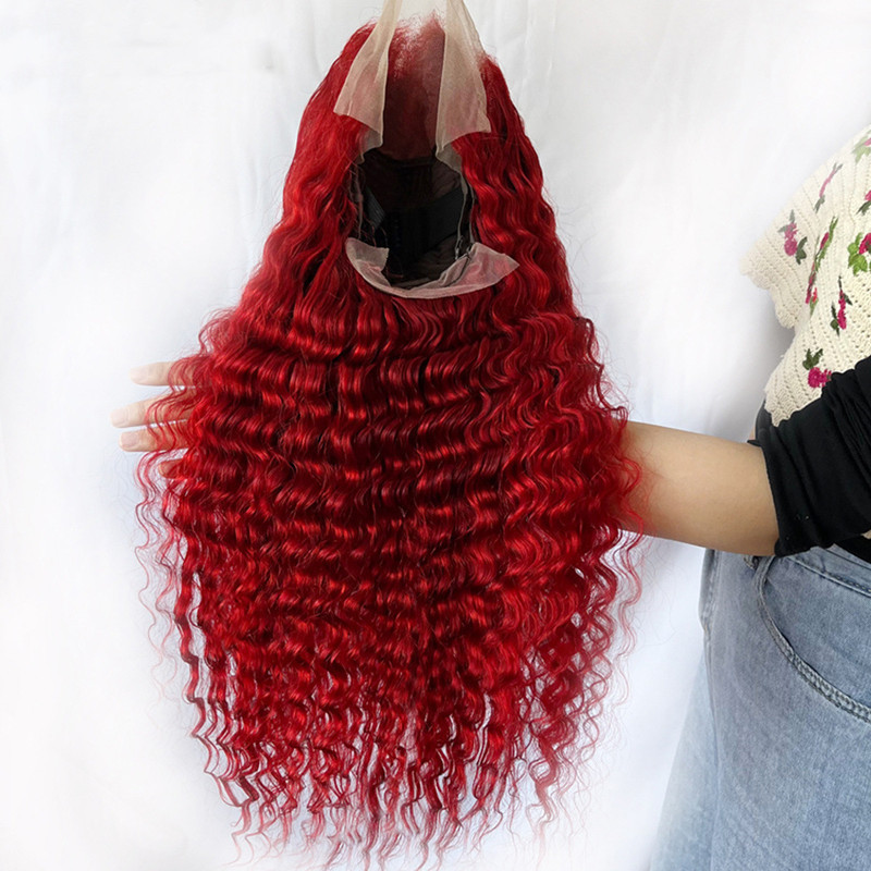 Red Deep Wave Human Hair - Image 4