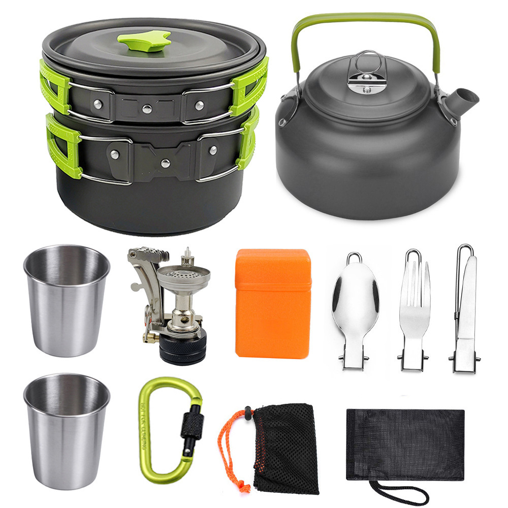 Camping Cookware Kit Outdoor Cooking - Image 9
