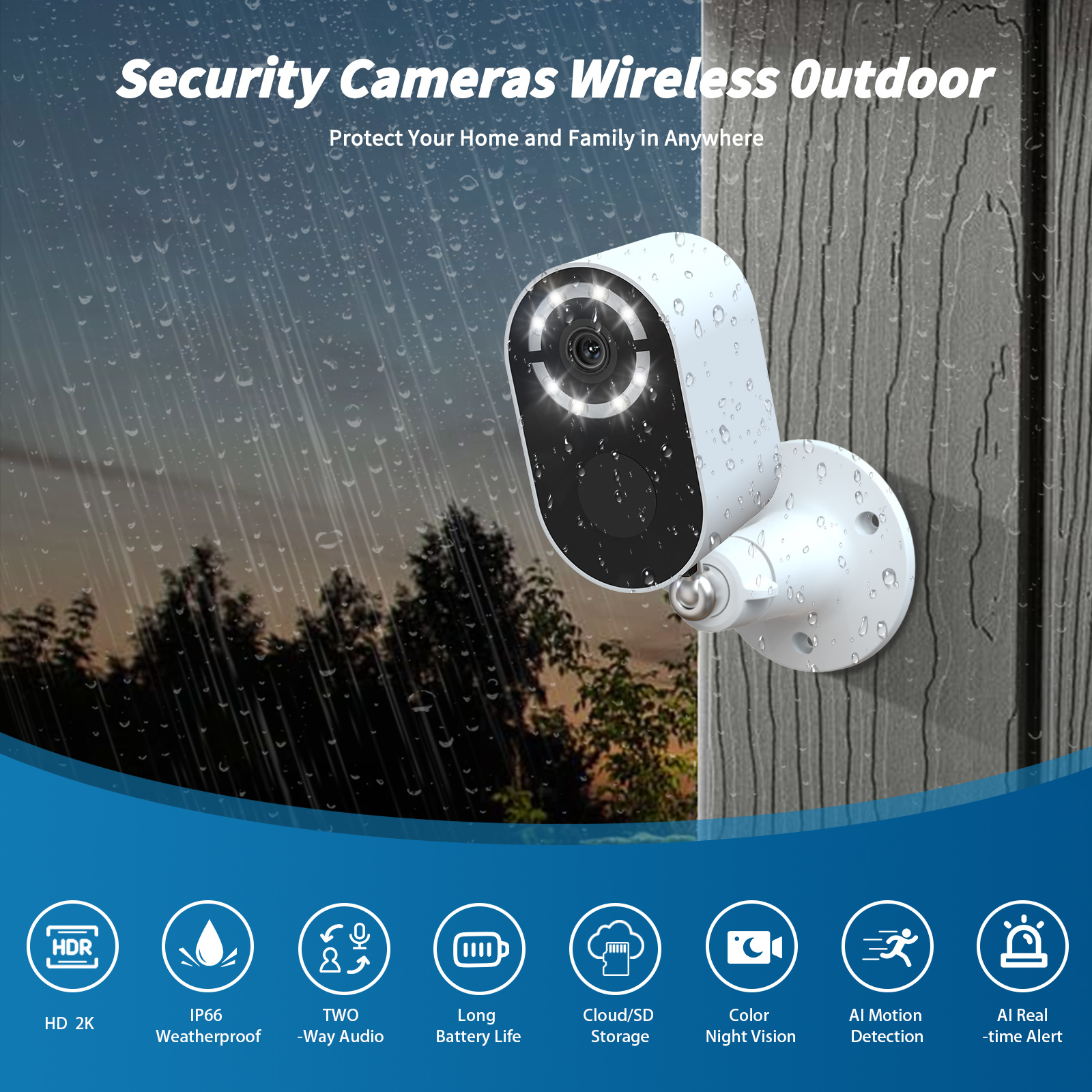Solar Battery Security Camera Wireless - Image 2