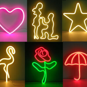 Led neon lights hanging wall decorative lights