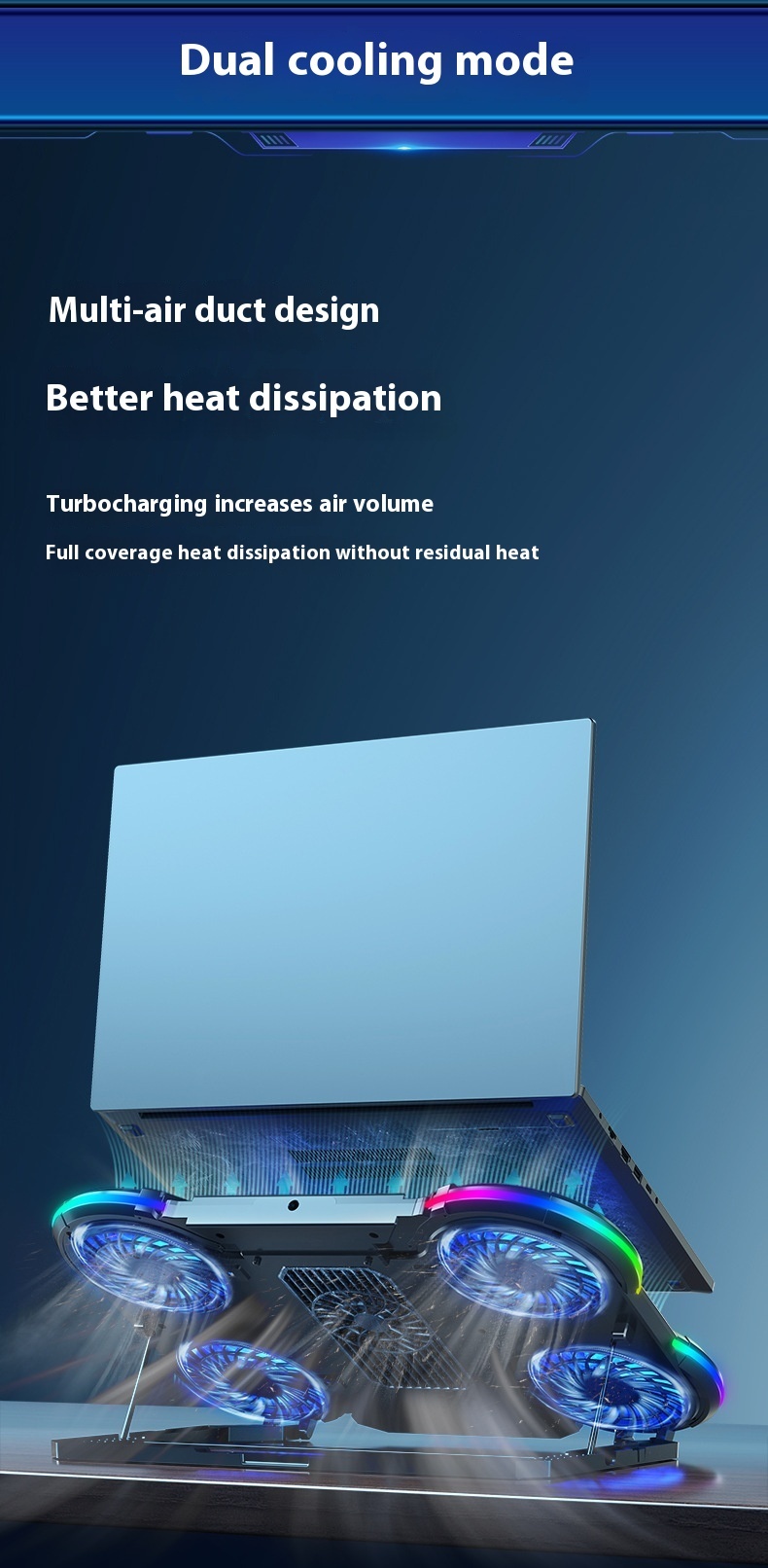 Speed Cooling 4-core Laptop Cooler - Image 8