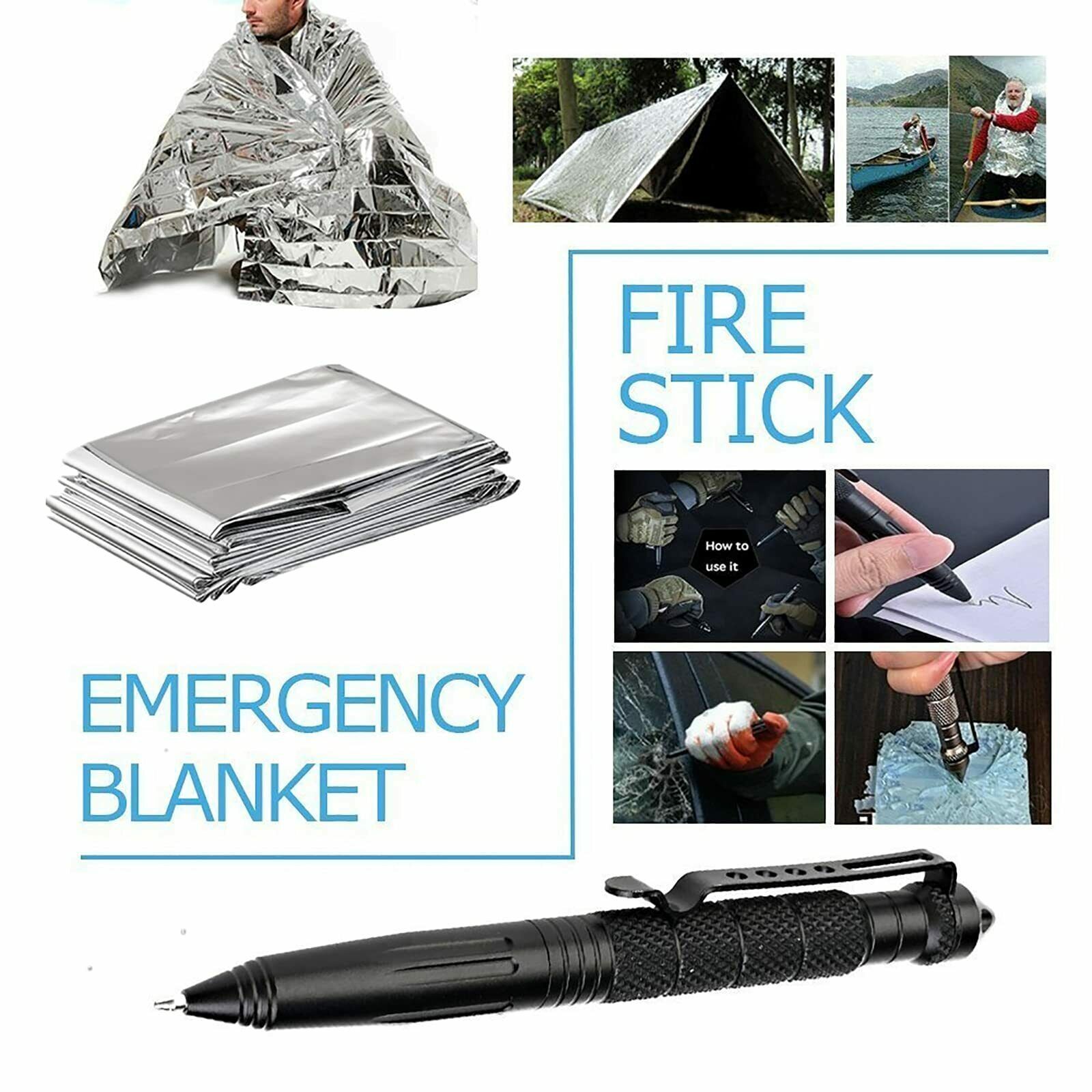 14-In-1 Outdoor Emergency Survival Kit - Image 6