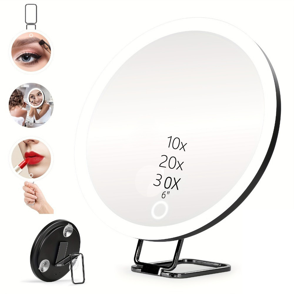 Charging Led Fill Light With Light Bracket Rotating Makeup Mirror - Image 5