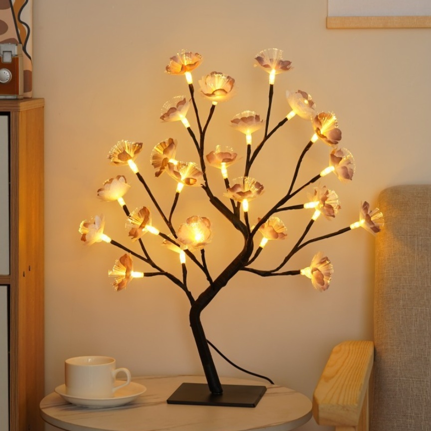 Bedroom Room Rose Tree Lamp Decoration - Image 8
