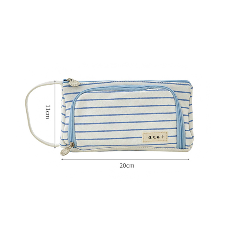 Student Canvas Large-capacity Pencil Case - Image 6