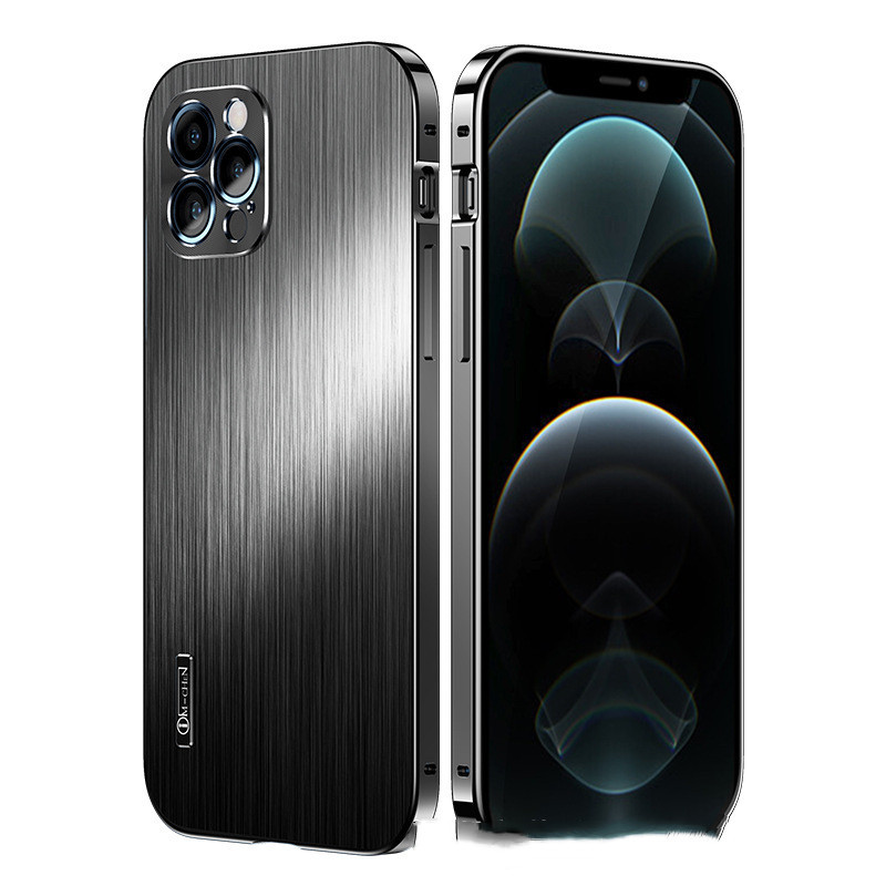 Suitable For All Inclusive Metal Shatter Resistant Brushed Sleeves For Mobile Phone Cases - Image 5