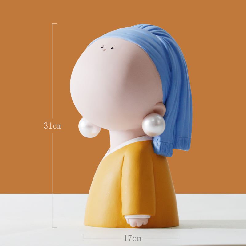 Artistic Girl With Pearl Earrings - Image 3