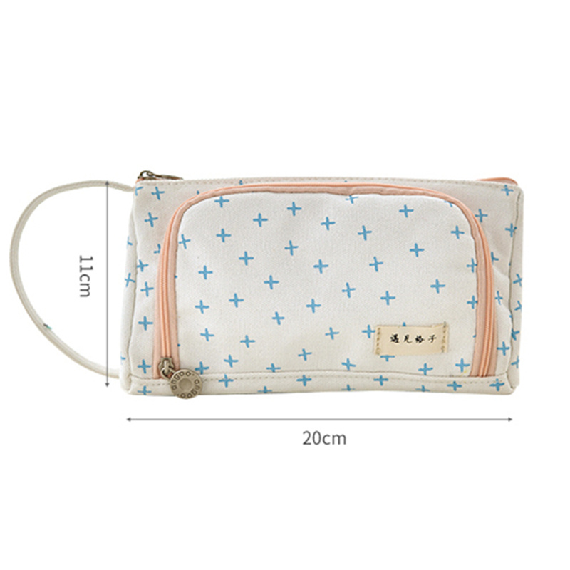 Student Canvas Large-capacity Pencil Case - Image 5