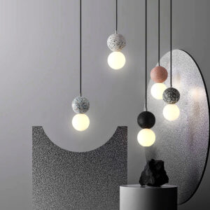Modern Cement Terrazzo Small Chandelier