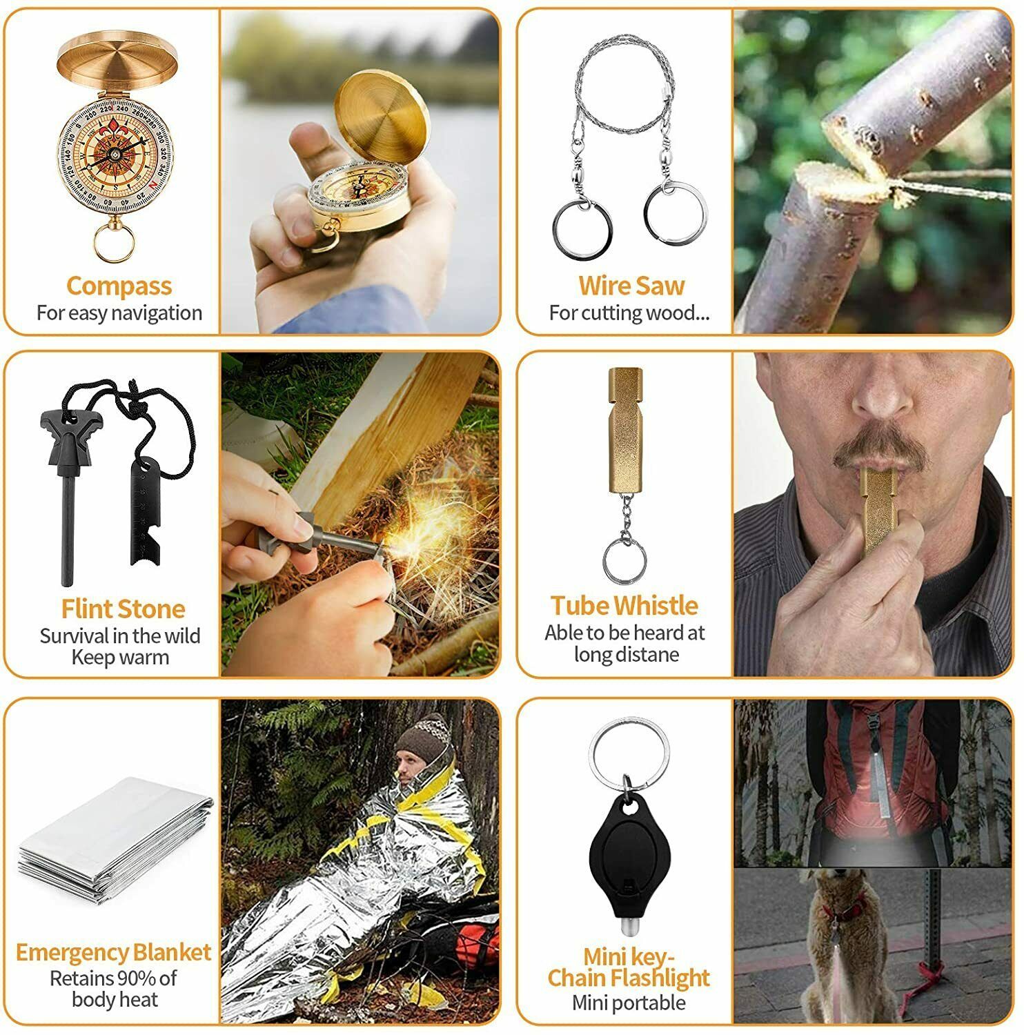 14-In-1 Outdoor Emergency Survival Kit - Image 3