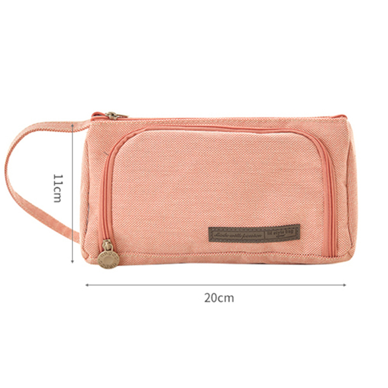 Student Canvas Large-capacity Pencil Case - Image 2
