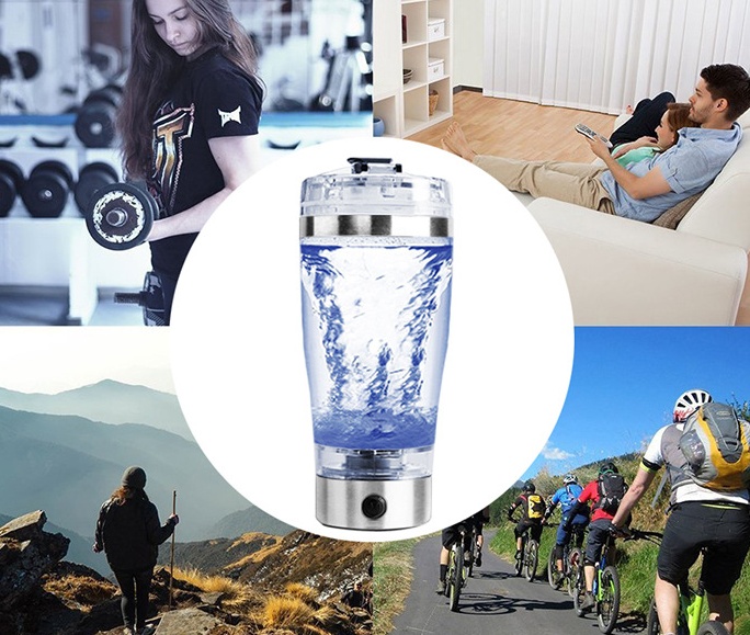 Electric Protein Shake Stirrer USB Shake Bottle Milk Coffee Blender Kettle Sports And Fitness Charging Electric Shaker Cup - Image 6